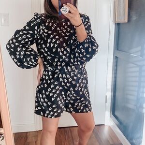 Anthropologie Ranna Gill Maiden‎ Leaf Romper. Sz M